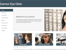 Tablet Screenshot of cannoneyeclinic.com